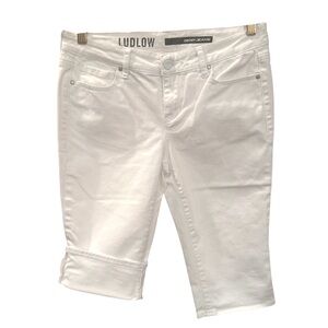 DKNY LUDLOW White Cropped Jean Shorts Size 6